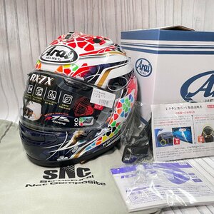 m002 G4(100) 1円～ 新品 未使用 アライ Arai ヘルメット フルフェイス RX-7X ナカガミ GP2 57.58cm バイク