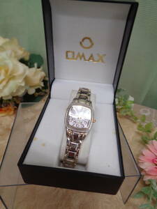 OMAX　レディース腕時計　可愛い文字盤　HL1215　シルバー×ゴールド　長期在庫品　　