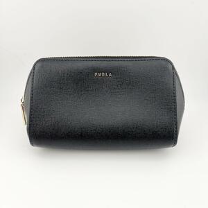 FURLA フルラ コスメポーチ ブラック 黒