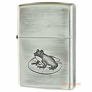 ZIPPO カエル 高純度99％銀メッキ・イブシ仕上げ ジッポー オイルライター