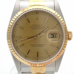 ロレックス　デイトジャスト　16233　自動巻　SS/YG　ゴールド　メンズ　腕時計　ROLEX　中古　◆3111/藤枝インター店