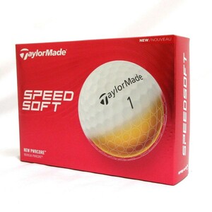 Taylor Made スピードソフト ホワイト 1箱 12球 2024年 US限定 テーラーメイド SPEED SOFT ゴルフボール 2ピース