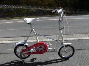 1円～BRIDGESTONE 折り畳自転車 bicnica 14インチ 白色 3156