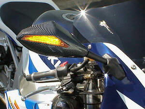 CBR600RR/600F4/F4i CBR1000RR　LEDウィンカー内蔵　カーボン調