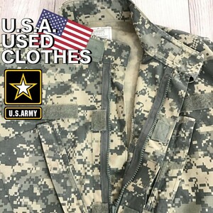 ★米軍実物★【U.S ARMY ACU BDUジャケット】[海外規格 S/R]オリーブ リップストップ デジカモ アメリカ軍 ミリタリー サバゲー K-937