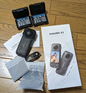 Insta360 X3 360度カメラ アクションカメラ 　バッテリー３つ付き