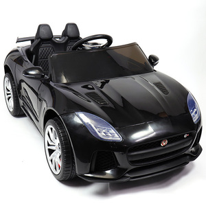 電動乗用カー ジャガーSVR ブラック [QLS-5388] 公式ライセンス プロポ付き 乗用玩具 ラジコン プレゼント 誕生日