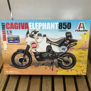 未開封新品 1/9 ITALERI 1987パリダカ CAGIVA ELEPHANT850 カジバエレファント プラモデル！