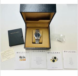 BVLGARIブルガリ ディアゴノ スポーツ腕時計 黒文字盤 自動巻き メンズオメガ ロレックス