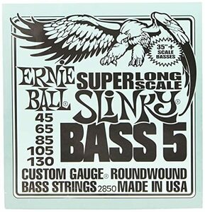 【中古】 ERNIE BALL 2850 ロング・スケール・ベース弦 5弦 45-130 5-STRING SUPER