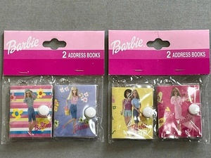 希少!レア! Barbie★バービー◇2 アドレス ブック [GE-BR579] 2セット 未使用品 ＊1999年 FLOMO