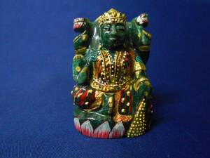 マルガジャ ラクシュミー グリーンジェイド 仏像 緑翡翠 インド