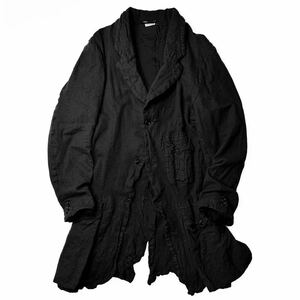 94AW 復刻 ウール縮絨 ロング カーゴ ジャケット コムデギャルソン BLACK 20AW 2020AW Boiled Wool Jacket HOMME PLUS オムプリュス 1994AW