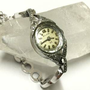 【激レア！ビンテージ、稼働中】ブローバ BULOVA 23石 手巻き腕時計 レディース 機械式
