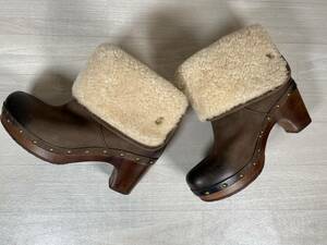 ★美品！UGG ショートブーツ ボア ブラウン ２WAY 3207 靴 US６ ２３ｃｍ