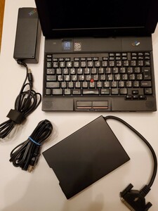IBM パソコン　ノートPC 2607-15J ThinkPad ジャンク品 アダプター　外付けディスク