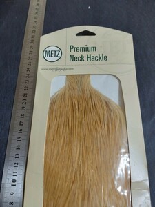 ☆メッツプレミアムネックハックル#2ジンジャーMETZ　Premium　Neck　Hackle Ginger☆ジェネティックハックル　ドライ