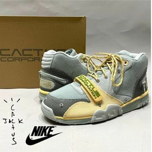 新品 正規品 Travis Scott × Nike AIR TRAINER 1/CJ Grey Haze トラビス スコット×ナイキ DR7515 001 トレーナー ハイカット スニーカー