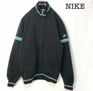 ヴィンテージ品★ NIKEトラックジャージ ブラック Mサイズ メンズ ナイキ 黒 ( E-01 1076 )