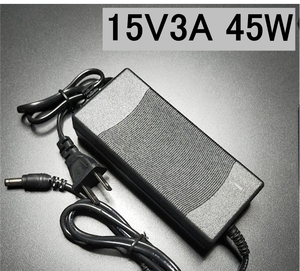 ACアダプター 15V3A プラグ5.5×2.5/2.1mm （15V 2.5A、2A) AC/DCアダプター スイッチング電源