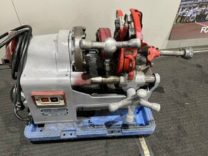 レッキス REX N40AⅢ パイプマシン ねじ切り機 100V 500W ダイヘッド1個付 水道 ガス 配管 工事 稼動品 1/2 ねじ切りを試して確認しました