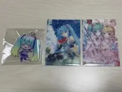 初音ミク クリアカード アクリルキーホルダー アクキー カード