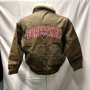 FORESTMAC　90年代　本革　レザージャケット　革ジャン　A-2TYPE　ブラウン　ファー付（3853）