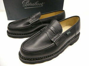 新品■サイズUK9(27.5-28cm)PARABOOT/ランス/REIMS/ローファーシューズ/099412/パラブーツ/NOIR/黒/ブラック/ブーツ/レザーシューズ/メンズ