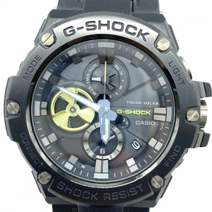 【中古】CASIO　G-SHOCK G-STEEL GST-B100B 1A3ER　ブラック　タフソーラー　カシオ　ジーショック　ジースティール　[240022156599]