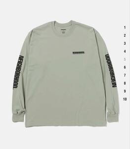 24SS　XLサイズ　セージ グリーン　NH . TEE LS-1 　241PCNH-LT01　ネイバーフッド　NEIGHBORHOOD