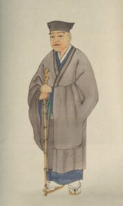 ◆◇大徳寺 長谷川寛州 紫野三玄院 臨済宗( HASEGAWA Kansyu/京都紫野塔頭) 利休像 賛「和敬清寂」裏千家 尺巾 物故作家掛軸◇◆春 JY2038