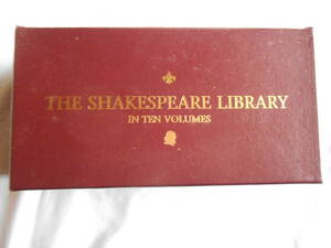 老蘇　 書籍　 シェークスピア　「 THE　SHAKESPEARE　LIBRARY　IN　TEN　VOLUMES 」：全10巻　～　三面金塗、英文ポケットサイズ