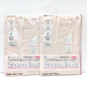 【新品5000】Ｍ薄手 綿100％ 日本製 スリップ Ｍサイズ ２枚セット 送料無料② 抗菌防臭加工 ドライタッチ 公冠 婦人肌着 95cm丈