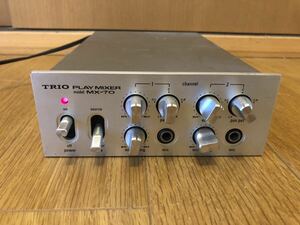 TRIO トリオ MX-70 PLAY MIXER プレイミキサー 音響機器 通電確認済み