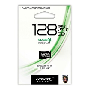 microSDXC128GBメモリーカード（HI-DISC）HDMCSDX128GCLIOUIJP-WOA 【1円スタート出品・新品・送料無料】