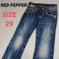RED PEPPER　レッドペッパー　ジーンズ　デニムパンツ　メンズ　刺繍
