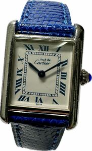 1円〜 Y 国際保証書付き Cartier カルティエ マストタンク 1614 純正Dバックル レディース クォーツ アンティーク 付属品 箱 時計622629970