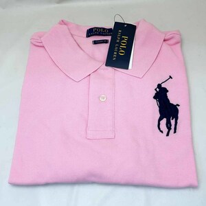 新品 POLO RALPH LAUREN ポロラルフローレン ビッグポニーポロシャツ ピンク ボーイズMサイズ