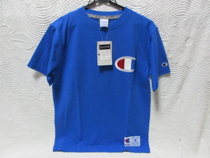 即決 デッドストック Champion Cロゴ 刺繍 Tシャツ Mサイズ 希少ロイヤルブルー 未使用 綿100％ ローヤルブルー 青 チャンピオン トップス