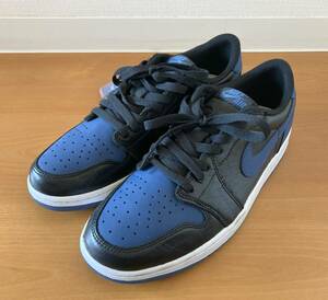 NIKE ナイキ CZ0790-041 AIR JORDAN 1 RETRO LOW OG スニーカー ブラック/ブルー 28cm