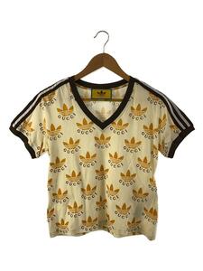 GUCCI◆Tシャツ/M/693539 XJEBY/22SS×Adidas Trefoil Print T-Shirt