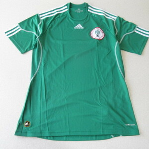 ○美品 adidas◆サッカー ナイジェリア代表 2010シーズン ユニフォーム ゲームシャツ◆グリーン O XLサイズ