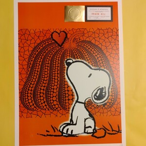 DEATH NYC 世界限定100枚 アートポスター　SNOOPY　スヌーピー　草間彌生　南瓜　かぼちゃ　Heart　ハート　トムエバハート　現代アート