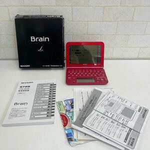 Y1271137 動作確認済み タッチペン 説明書 箱付き SHARP Brain PW-A9100-R シャープ ブレイン 電子辞書