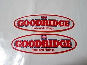 送料無料 新品 GOODRIDGE　グッドリッジ　ステッカー２枚 当時物 