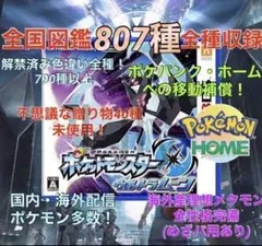 【ポケモン】ウルトラムーン ケース付き　各種配信 メタモン 道具完備