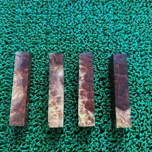 ⑩ ユーカリマリーゴールドフィールドバール レッドマリー ペンブランク 4本セット10×2×2cm 50g木材