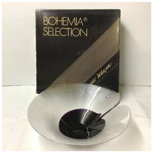 ☆未使用☆ BOHEMIA SELECTION ボヘミアガラス フルーツ丸皿