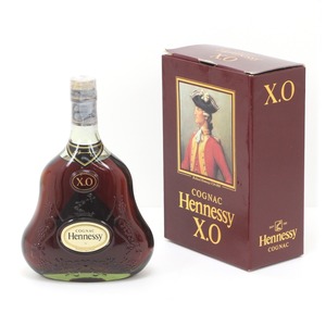 $$ Hennessy ヘネシー X.O グリーンボトル 金キャップ 40度 700ml コニャック 箱付き 未使用 未開栓