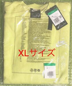 新品 タグ付き メンズ XLサイズ NIKE ナイキ スウェット トレーナー クラブ フレンチテリー クルー BV2663-352 イエロー yellow